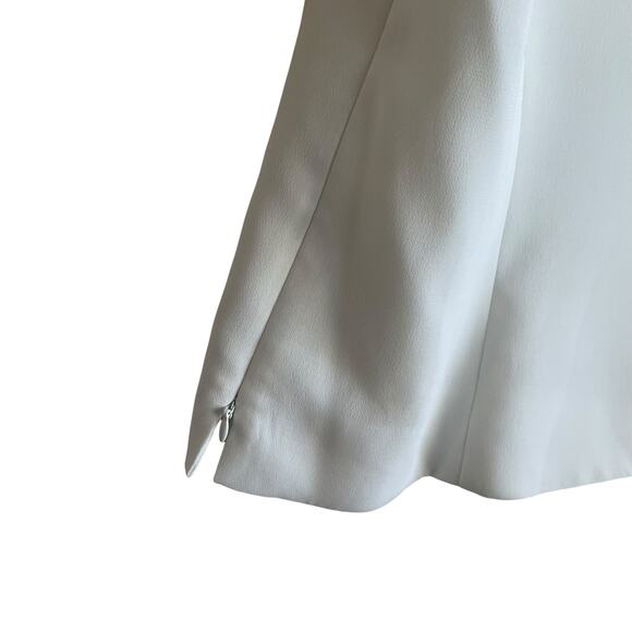 Kasper Women Top 18 Ivory Decorative Bodice Career Layering Professional Neutral - Picture 4 of 11